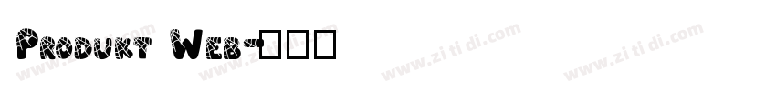 Produkt Web字体转换